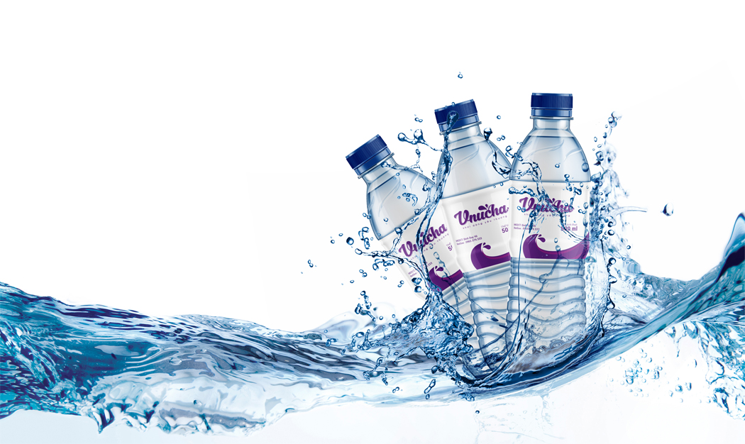 V-NUCHA - Thiết kế logo và bao bì nước đóng chai tinh khiết V-nucha